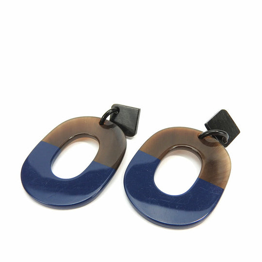 HERMES Pierce Buffalo horn Brown Women Used Authentic