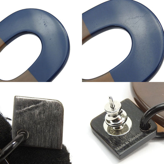 HERMES Pierce Buffalo horn Brown Women Used Authentic