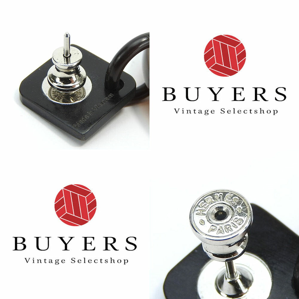 HERMES Pierce Buffalo horn Brown Women Used Authentic