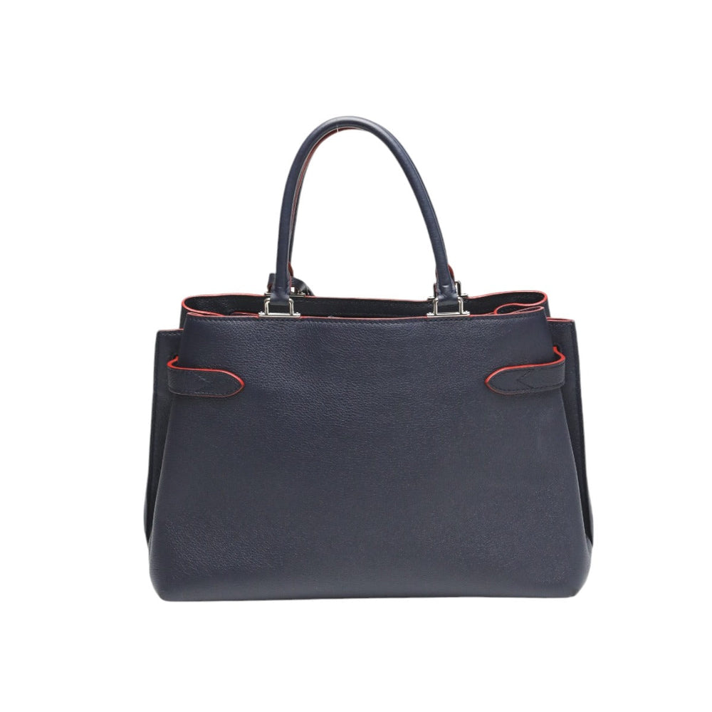 LOUIS VUITTON Handbag M53645 Calfskin Navy x red 2WAY bag Rock Me Day Marine Rouge Women Used Authentic