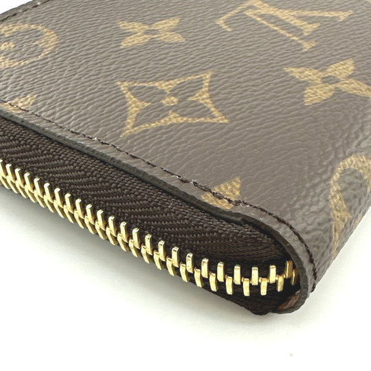 LOUIS VUITTON Long Wallet Purse M61298 Monogram canvas Rose valerine Clemence Monogram Rose valerine Women Used Authentic