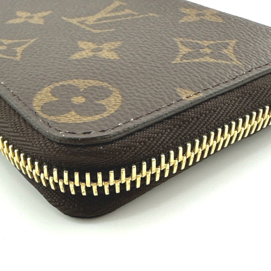 LOUIS VUITTON Long Wallet Purse M61298 Monogram canvas Rose valerine Clemence Monogram Rose valerine Women Used Authentic