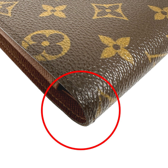 LOUIS VUITTON Bifold Wallet M60026 Monogram canvas Brown Bifold Wallet Monogram Portefeuille Florin unisex(Unisex) Used Authentic