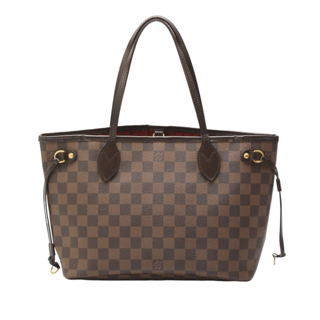LOUIS VUITTON Handbag N51109 Damier canvas Brown Handbag Damier Never full PM Women Used Authentic