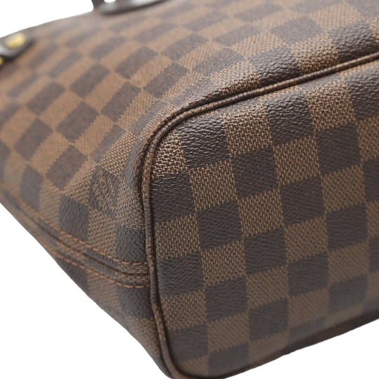 LOUIS VUITTON Handbag N51109 Damier canvas Brown Handbag Damier Never full PM Women Used Authentic
