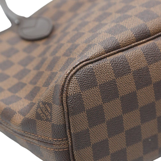 LOUIS VUITTON Handbag N51109 Damier canvas Brown Handbag Damier Never full PM Women Used Authentic
