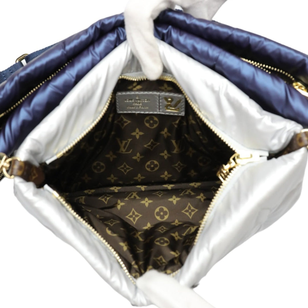 LOUIS VUITTON Shoulder Bag M21057 Monogram canvas Recycled nylon Navy/Silver Bags and pouches Monogram Maximulti Pochette Accessory Women Used Authentic