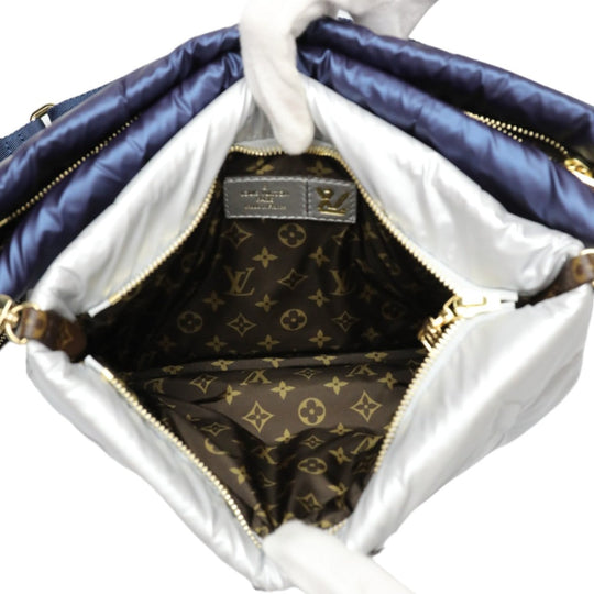 LOUIS VUITTON Shoulder Bag M21057 Monogram canvas Recycled nylon Navy/Silver Bags and pouches Monogram Maximulti Pochette Accessory Women Used Authentic