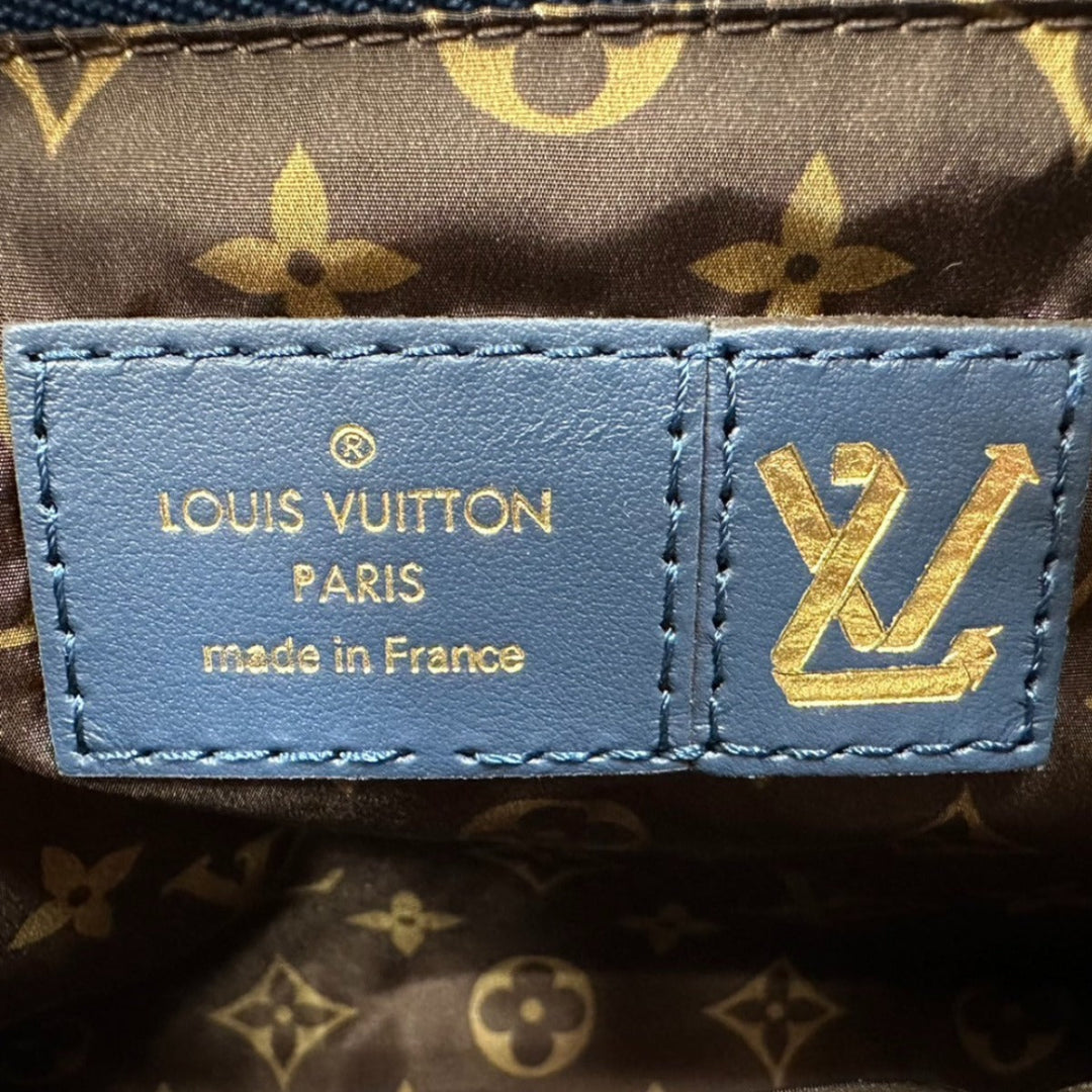 LOUIS VUITTON Shoulder Bag M21057 Monogram canvas Recycled nylon Navy/Silver Bags and pouches Monogram Maximulti Pochette Accessory Women Used Authentic