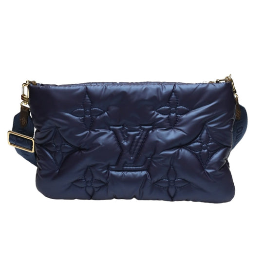 LOUIS VUITTON Shoulder Bag M21057 Monogram canvas Recycled nylon Navy/Silver Bags and pouches Monogram Maximulti Pochette Accessory Women Used Authentic