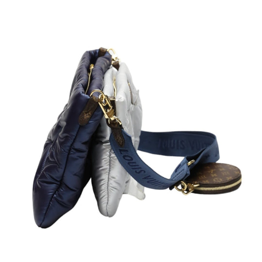 LOUIS VUITTON Shoulder Bag M21057 Monogram canvas Recycled nylon Navy/Silver Bags and pouches Monogram Maximulti Pochette Accessory Women Used Authentic