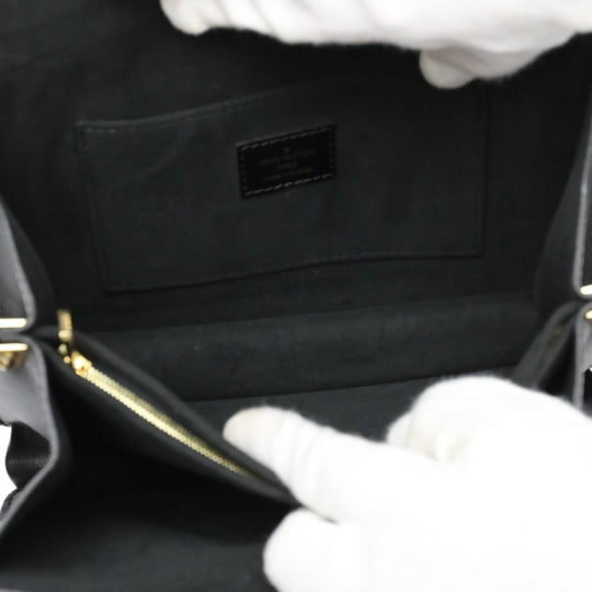 LOUIS VUITTON Shoulder Bag M55821 Calf leather Noir Chain LV Lock Dauphine MM Women Used Authentic