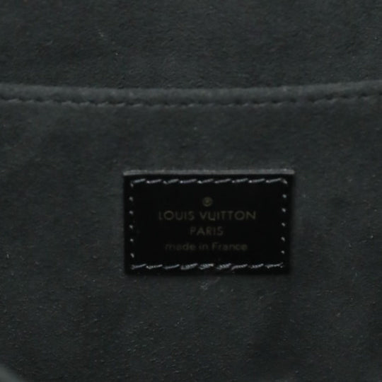 LOUIS VUITTON Shoulder Bag M55821 Calf leather Noir Chain LV Lock Dauphine MM Women Used Authentic