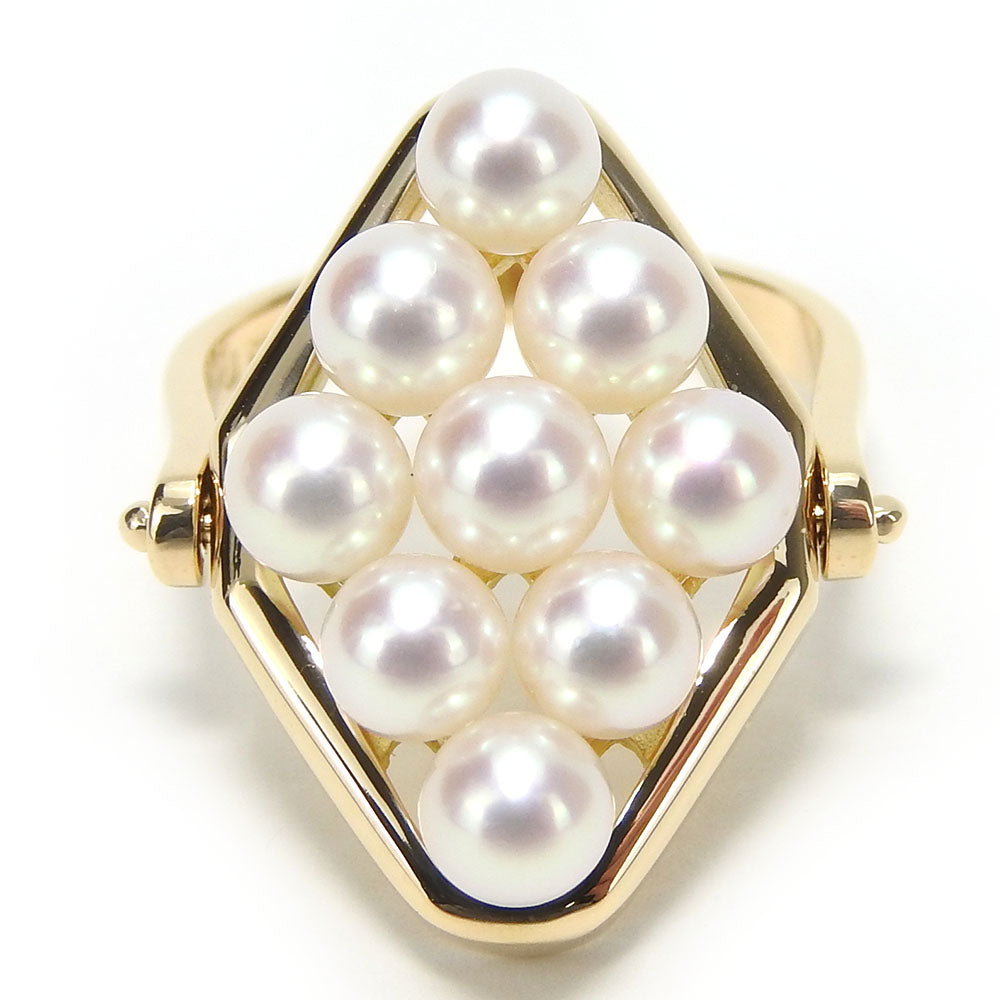 TASAKI Ring K18 Yellow Gold, Pearl Yellow Gold Women Used Authentic
