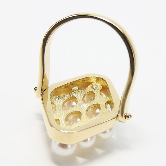 TASAKI Ring K18 Yellow Gold, Pearl Yellow Gold Women Used Authentic