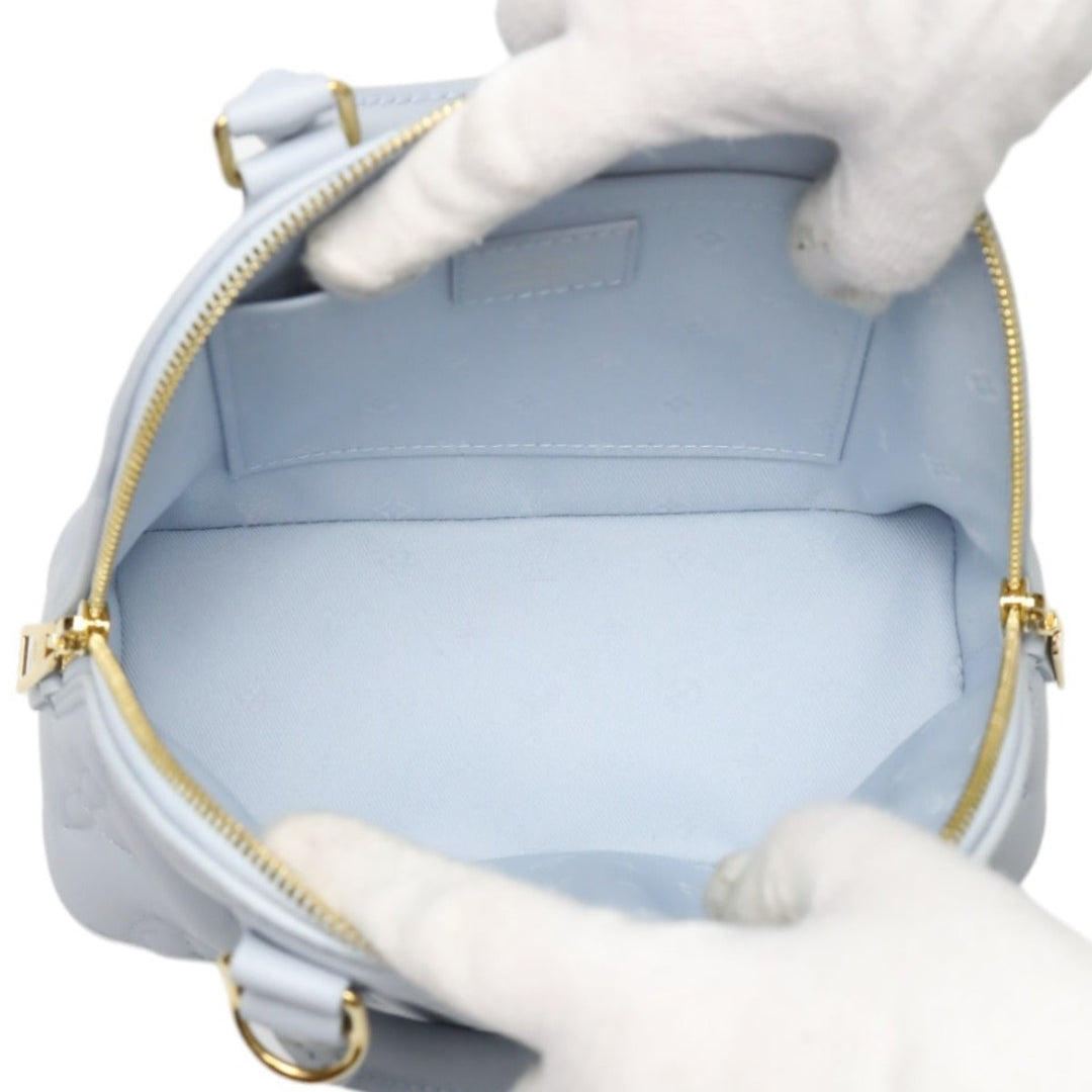 LOUIS VUITTON Shoulder Bag M59822 Monogram mat Light blue Handbag Monogram Alma Soft BB Women Used Authentic