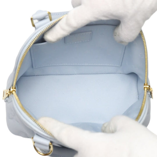 LOUIS VUITTON Shoulder Bag M59822 Monogram mat Light blue Handbag Monogram Alma Soft BB Women Used Authentic