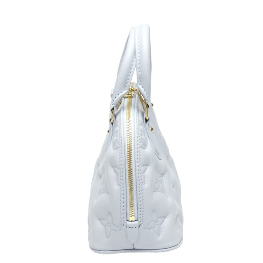 LOUIS VUITTON Shoulder Bag M59822 Monogram mat Light blue Handbag Monogram Alma Soft BB Women Used Authentic