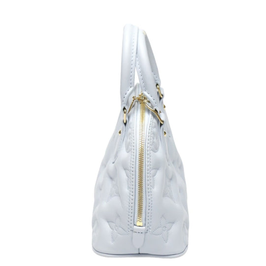 LOUIS VUITTON Shoulder Bag M59822 Monogram mat Light blue Handbag Monogram Alma Soft BB Women Used Authentic