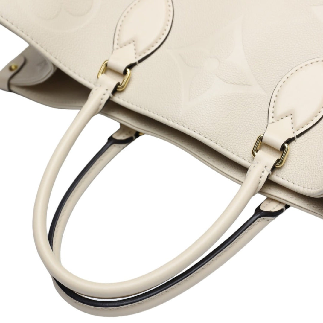 LOUIS VUITTON Tote Bag M45081 Monogram Ann Platt beige On-the-go GM Monogram Shoulder back Women Used Authentic