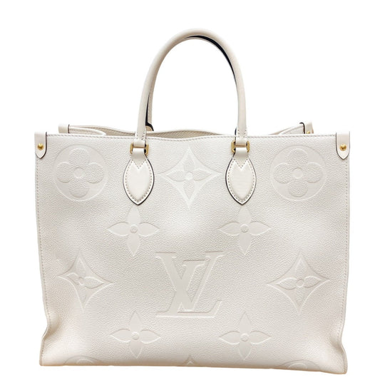 LOUIS VUITTON Tote Bag M45081 Monogram Ann Platt beige On-the-go GM Monogram Shoulder back Women Used Authentic