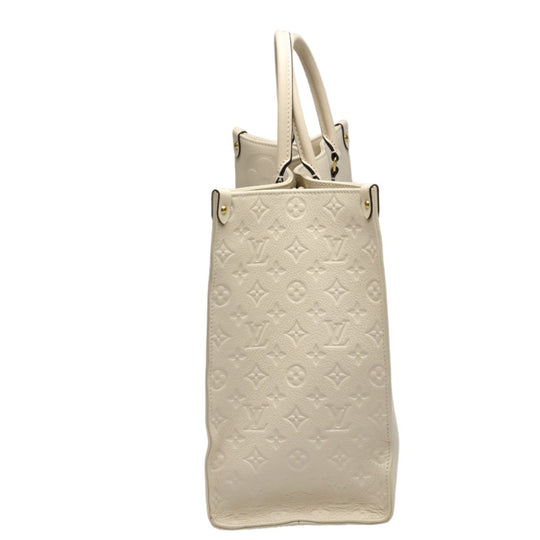 LOUIS VUITTON Tote Bag M45081 Monogram Ann Platt beige On-the-go GM Monogram Shoulder back Women Used Authentic