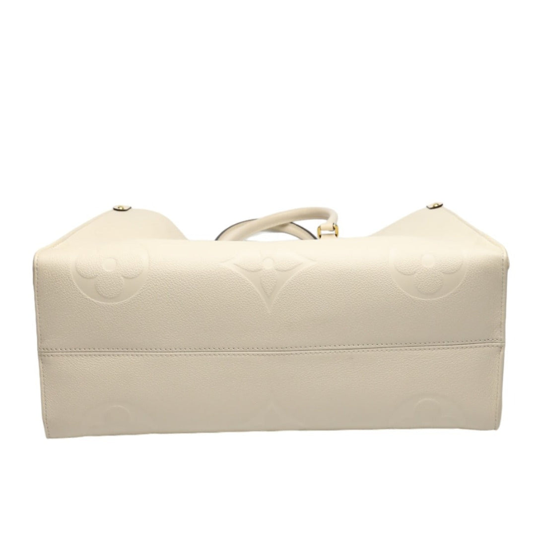 LOUIS VUITTON Tote Bag M45081 Monogram Ann Platt beige On-the-go GM Monogram Shoulder back Women Used Authentic