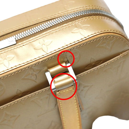 LOUIS VUITTON Handbag M55177 Monogram mat Matt gold Handbag Monogram mat Shelton Women Used Authentic