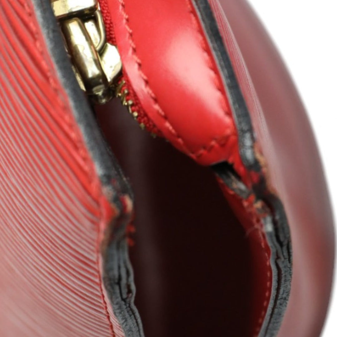 LOUIS VUITTON Tote Bag M52337 Epi Leather Red Shoulder Bag Epi Sun jack Women Used Authentic