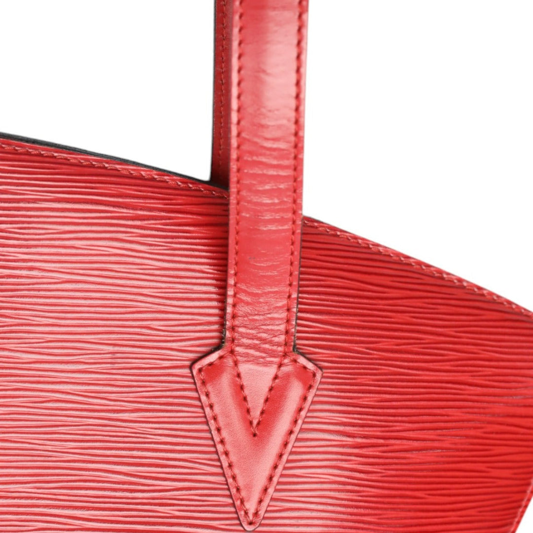 LOUIS VUITTON Tote Bag M52337 Epi Leather Red Shoulder Bag Epi Sun jack Women Used Authentic