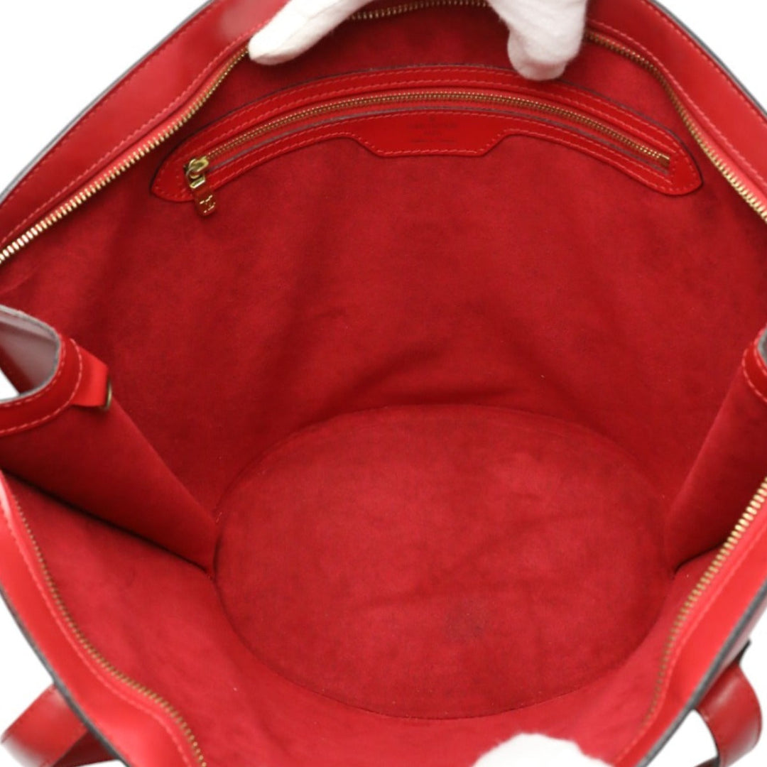 LOUIS VUITTON Tote Bag M52337 Epi Leather Red Shoulder Bag Epi Sun jack Women Used Authentic
