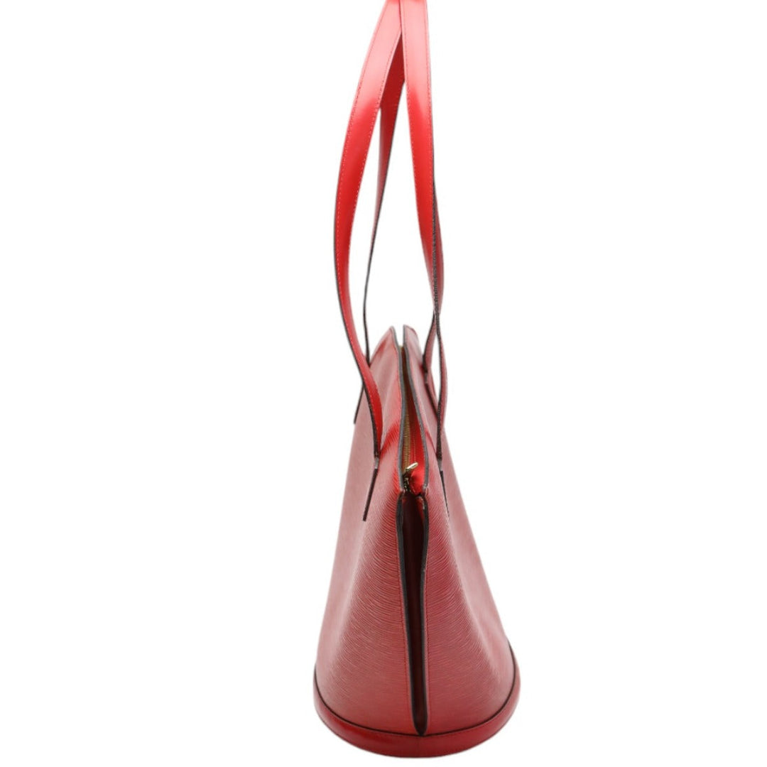 LOUIS VUITTON Tote Bag M52337 Epi Leather Red Shoulder Bag Epi Sun jack Women Used Authentic