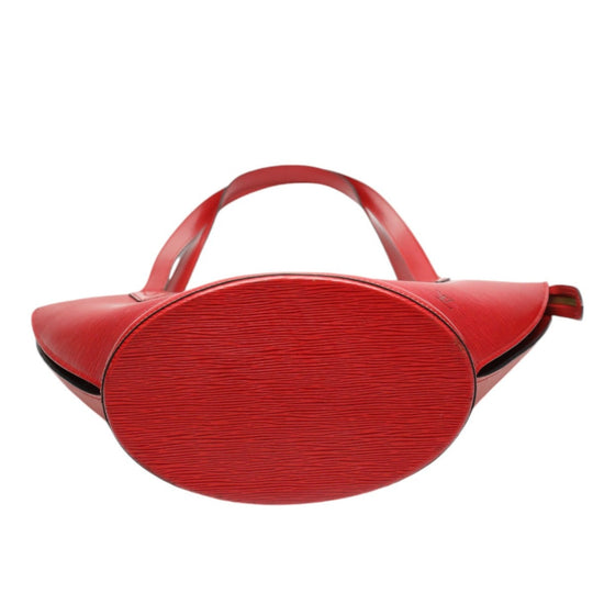 LOUIS VUITTON Tote Bag M52337 Epi Leather Red Shoulder Bag Epi Sun jack Women Used Authentic