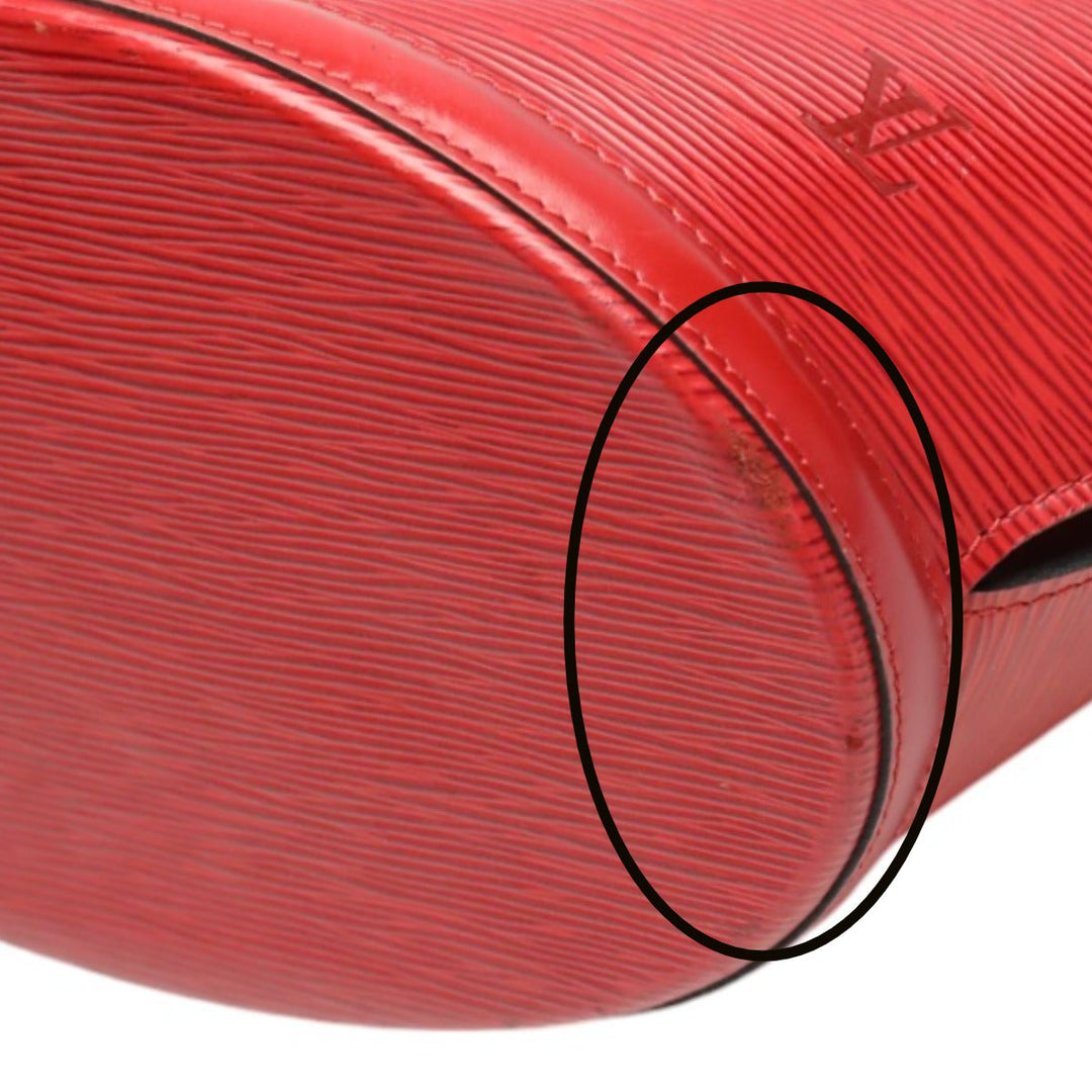 LOUIS VUITTON Tote Bag M52337 Epi Leather Red Shoulder Bag Epi Sun jack Women Used Authentic
