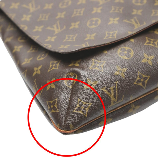 LOUIS VUITTON Shoulder Bag M51256 Monogram canvas Brown Shoulder Shoulder Monogram Musette Women Used Authentic