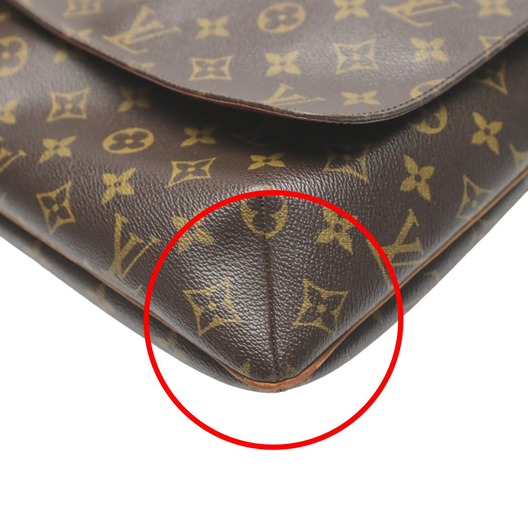 LOUIS VUITTON Shoulder Bag M51256 Monogram canvas Brown Shoulder Shoulder Monogram Musette Women Used Authentic