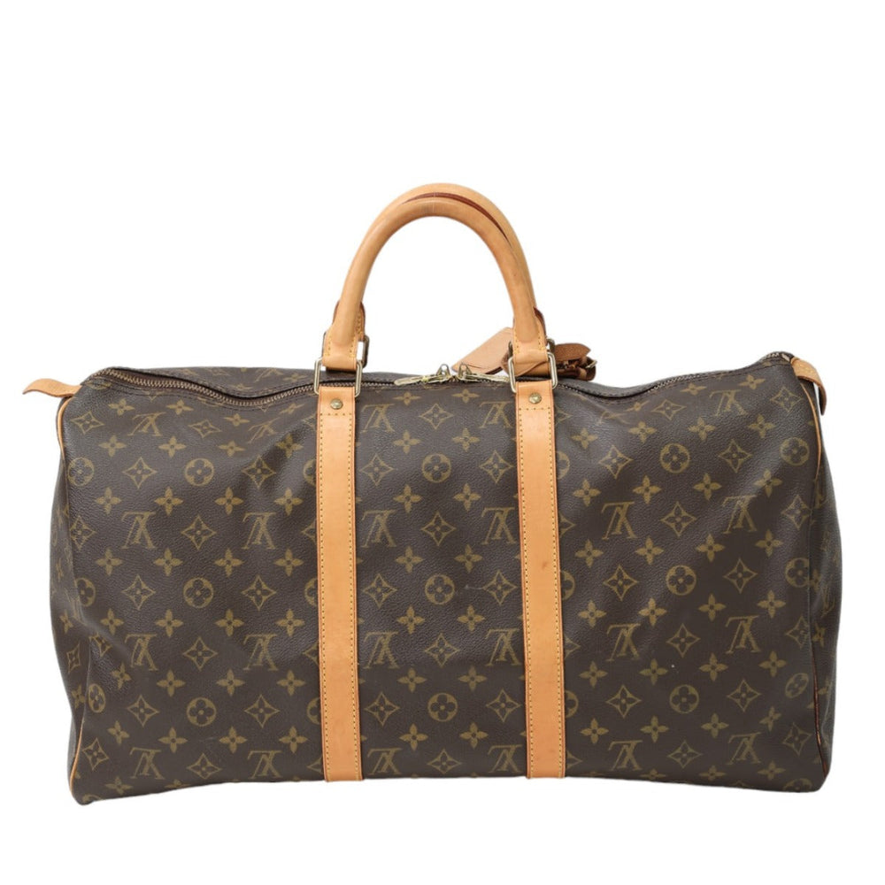 LOUIS VUITTON Boston Duffel bag M41426 Monogram canvas Brown Keepall 50 Monogram Travel bag unisex(Unisex) Used Authentic