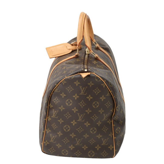 LOUIS VUITTON Boston Duffel bag M41426 Monogram canvas Brown Keepall 50 Monogram Travel bag unisex(Unisex) Used Authentic