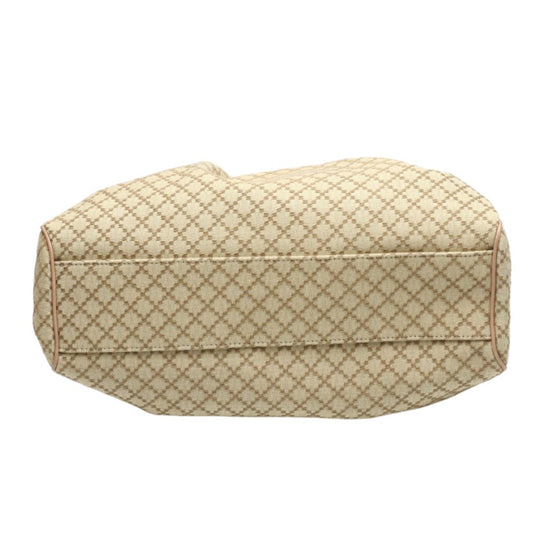 GUCCI Tote Bag 211944 GG canvas beige Handbag Diamante canvas Women Used Authentic