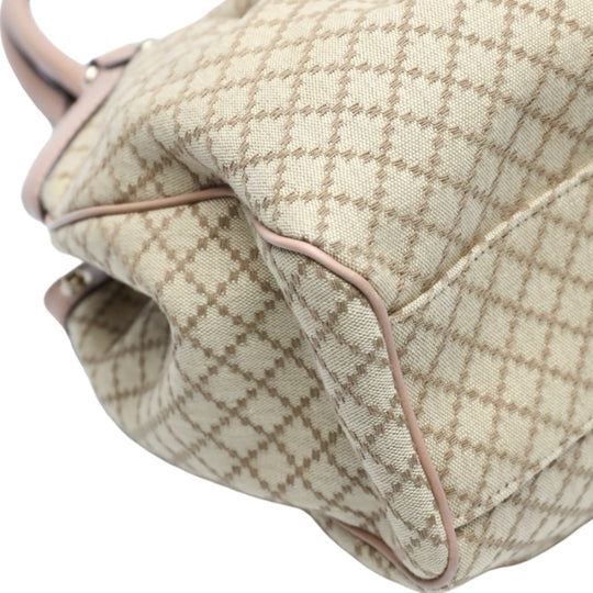 GUCCI Tote Bag 211944 GG canvas beige Handbag Diamante canvas Women Used Authentic
