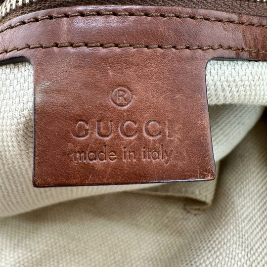 GUCCI Tote Bag 282346 canvas Antique brown 2WAYShoulder Bag Diamante Women Used Authentic