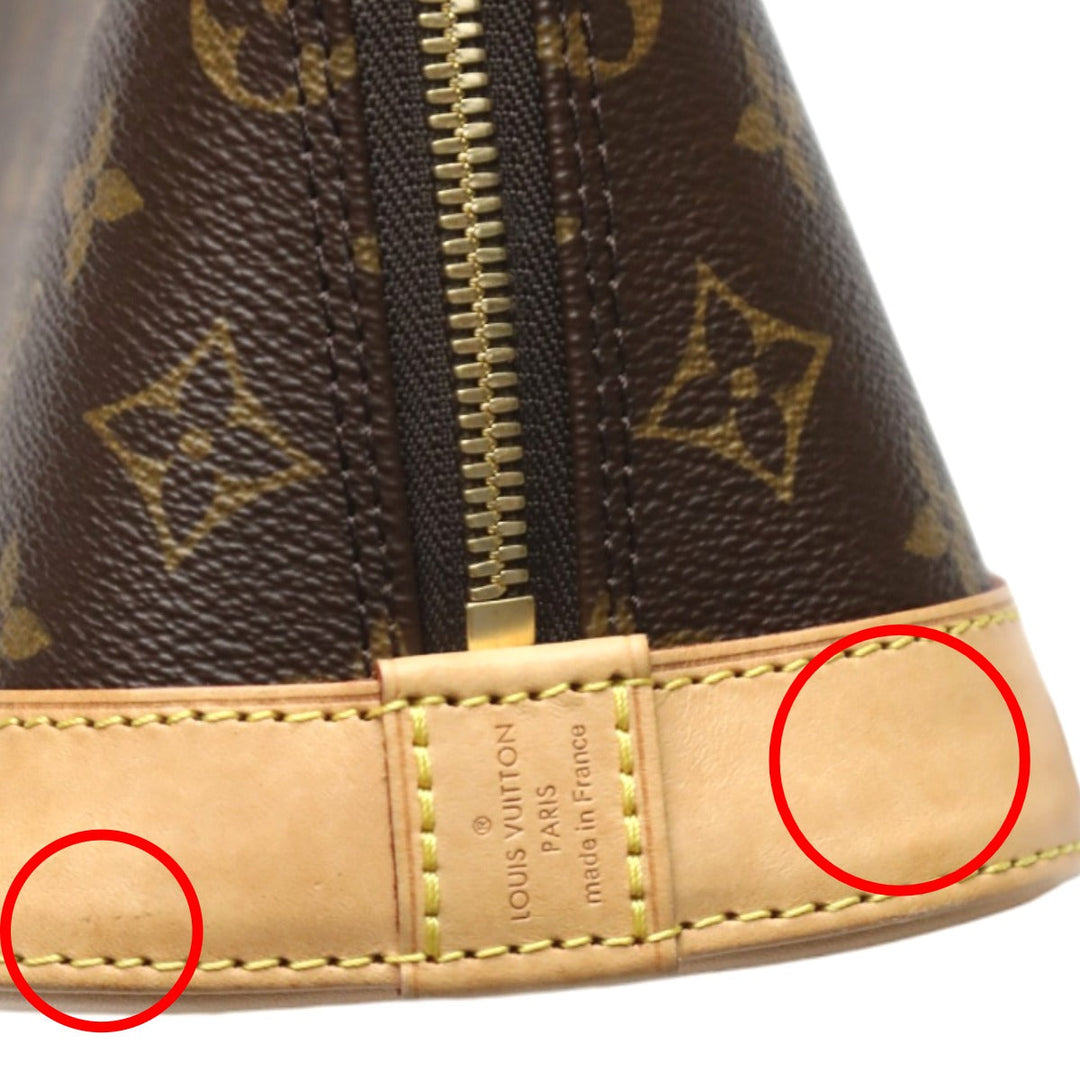 LOUIS VUITTON Handbag M53152 Monogram canvas Brown 2WAY Monogram Alma BB Women Used Authentic