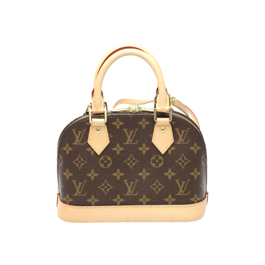 LOUIS VUITTON Handbag M53152 Monogram canvas Brown 2WAY Monogram Alma BB Women Used Authentic