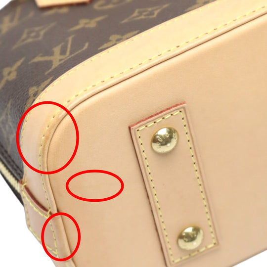 LOUIS VUITTON Handbag M53152 Monogram canvas Brown 2WAY Monogram Alma BB Women Used Authentic