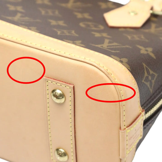 LOUIS VUITTON Handbag M53152 Monogram canvas Brown 2WAY Monogram Alma BB Women Used Authentic