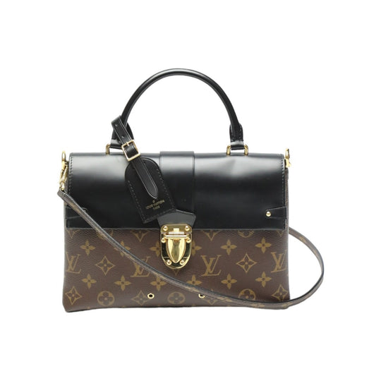 LOUIS VUITTON Shoulder Bag M43125 Monogram canvas Brown 2WAY handbag One-handle flap bag Women Used Authentic