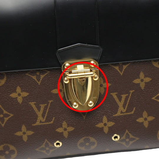 LOUIS VUITTON Shoulder Bag M43125 Monogram canvas Brown 2WAY handbag One-handle flap bag Women Used Authentic
