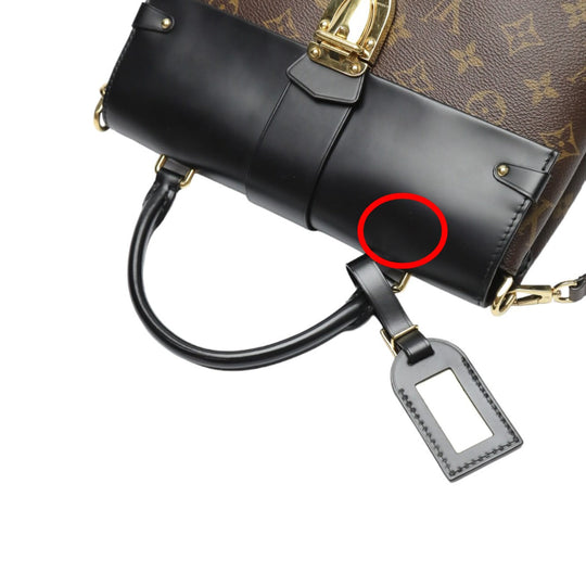 LOUIS VUITTON Shoulder Bag M43125 Monogram canvas Brown 2WAY handbag One-handle flap bag Women Used Authentic