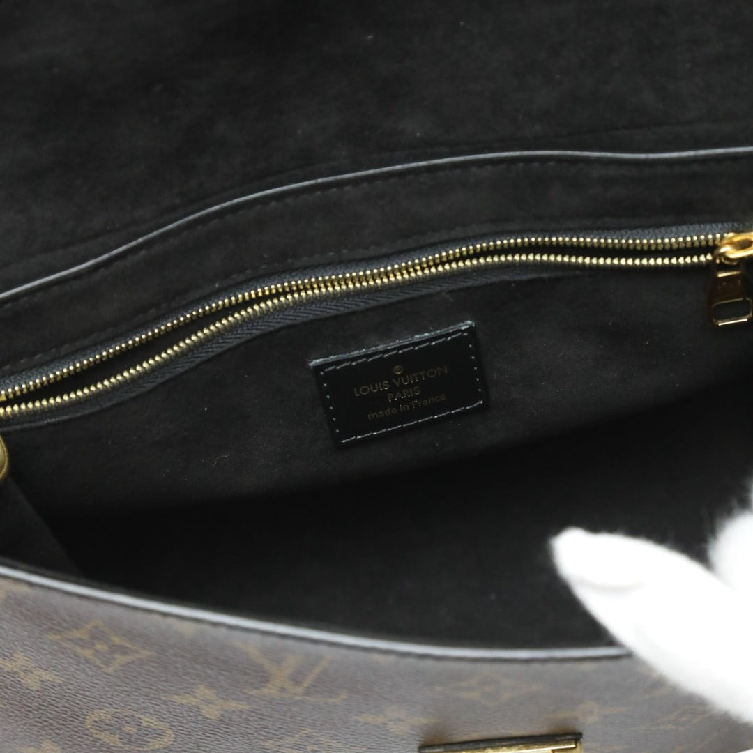 LOUIS VUITTON Shoulder Bag M43125 Monogram canvas Brown 2WAY handbag One-handle flap bag Women Used Authentic
