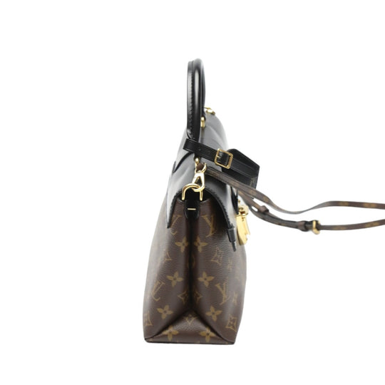 LOUIS VUITTON Shoulder Bag M43125 Monogram canvas Brown 2WAY handbag One-handle flap bag Women Used Authentic